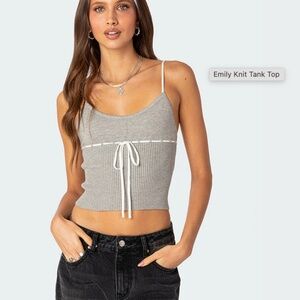 PacSun Edikted Emily Knit Sweater Tank Top - Womens Size Small